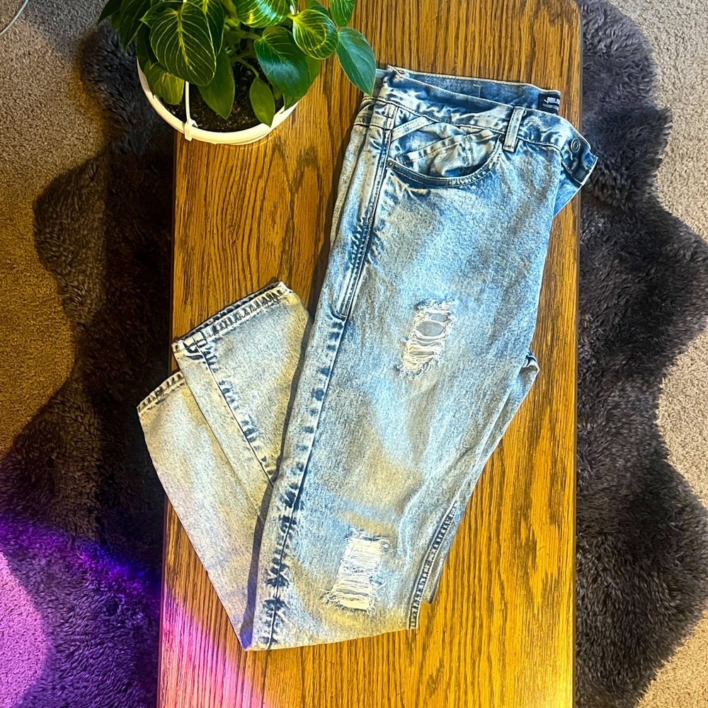 Publish Distressed Light Wash Denim